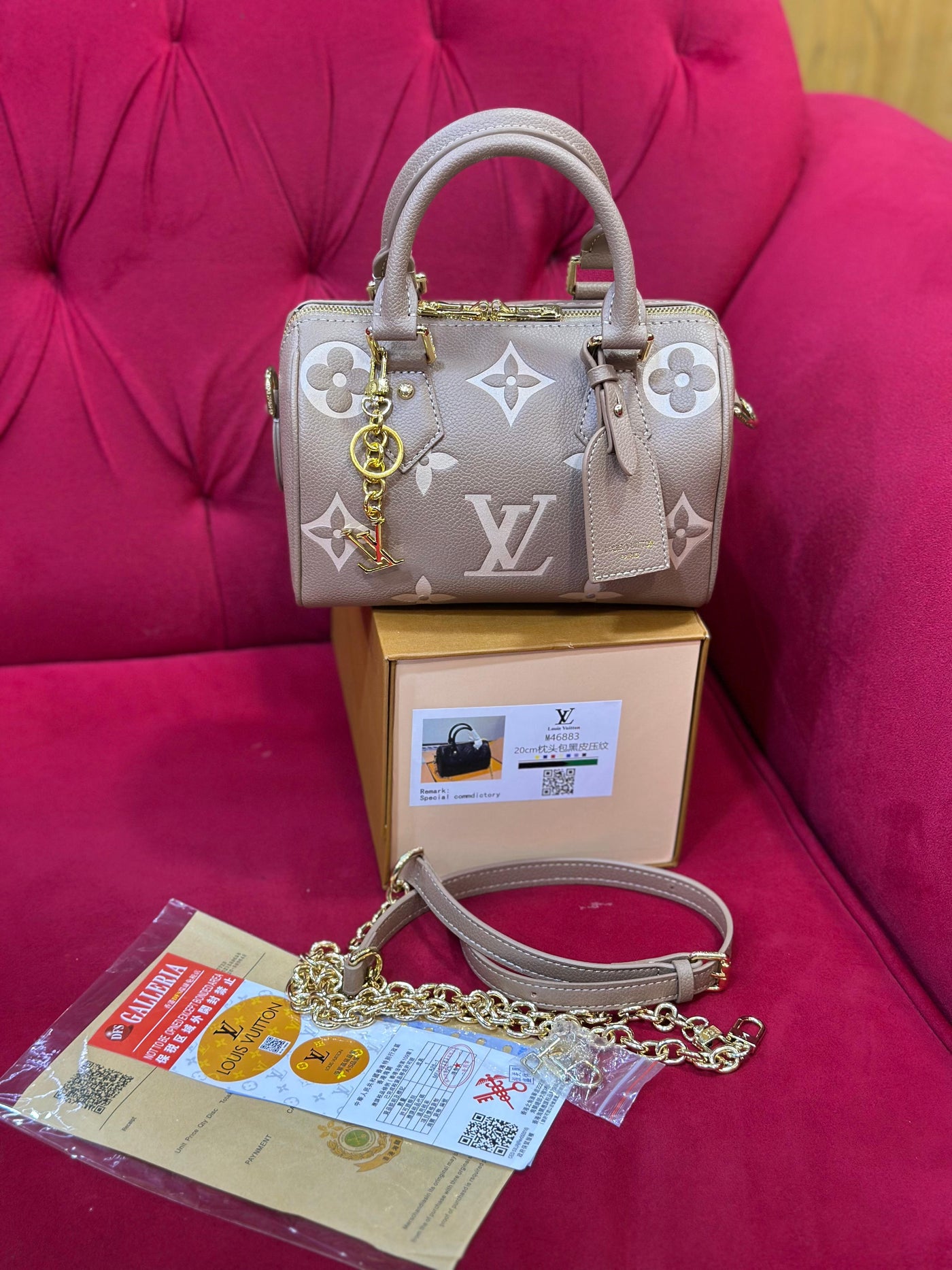 LOUIS VUITTON SPEEDY CROSSBODY BAG