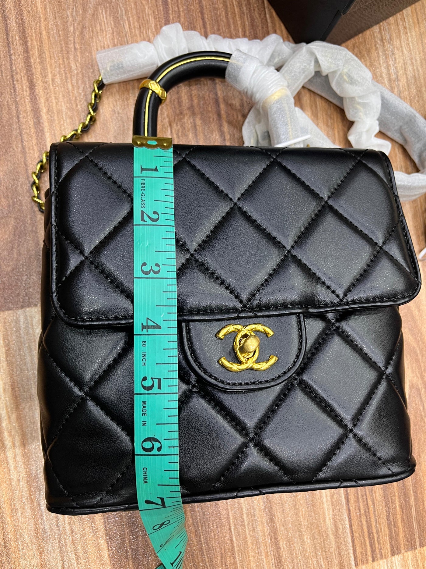 CHANEL MINI SQUARE TOP HENDEL FLAP
